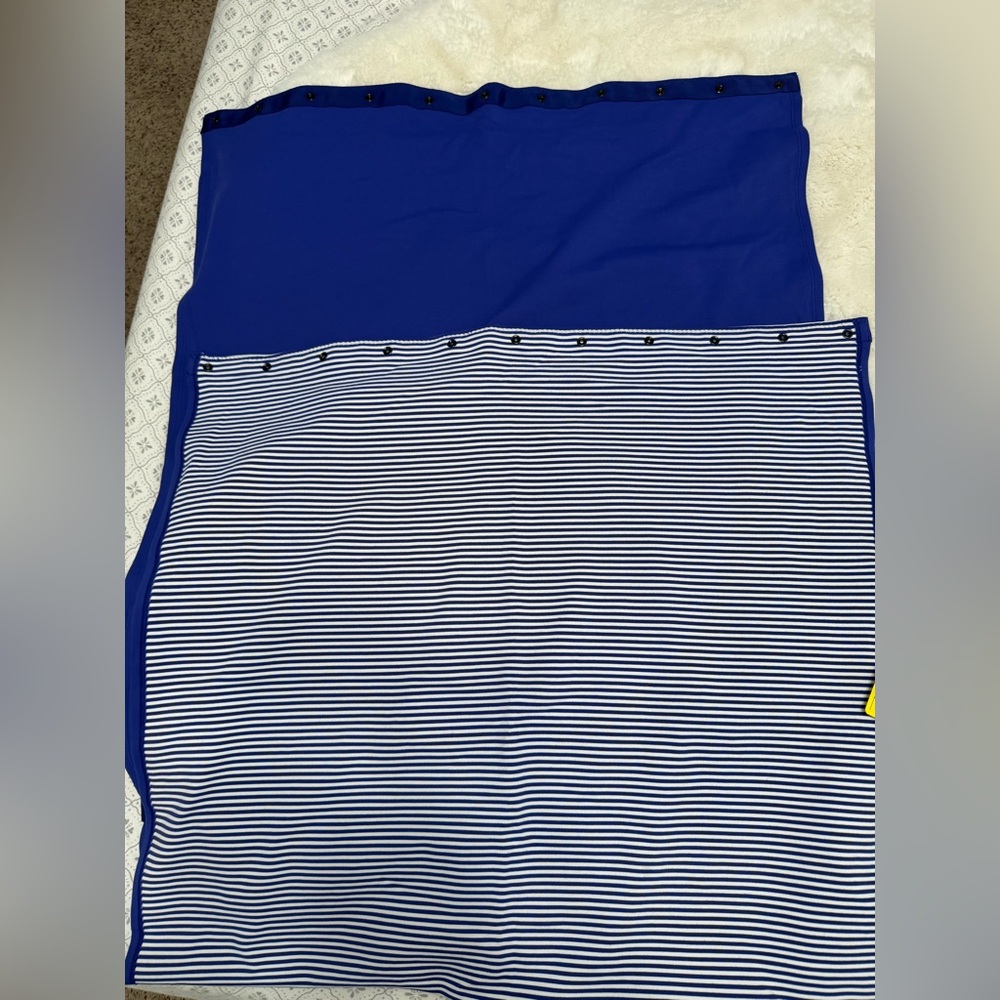 Lululemon Blue Vinyasa Scarf Wrap Snap Convertible Travel Shawl OS